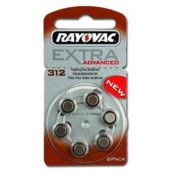 Batterie tipo 312 Rayovac Blister 6 pz.